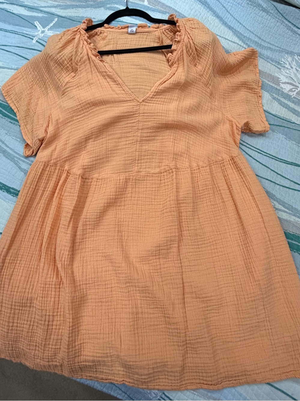 Old Navy Peach Gauze Babydoll Dress Size 2X 🍑